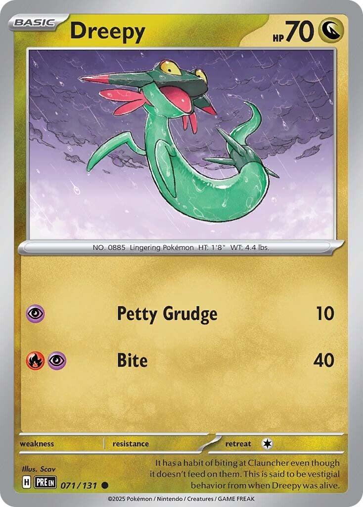 Dreepy 071/131 Prismatic Evolutions Reverse Holo Near Mint (NM)