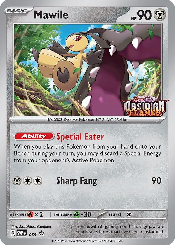 Mawile - 039 (Prerelease) 039 Sv: Scarlet & Violet Promo Cards Holo PSA 9