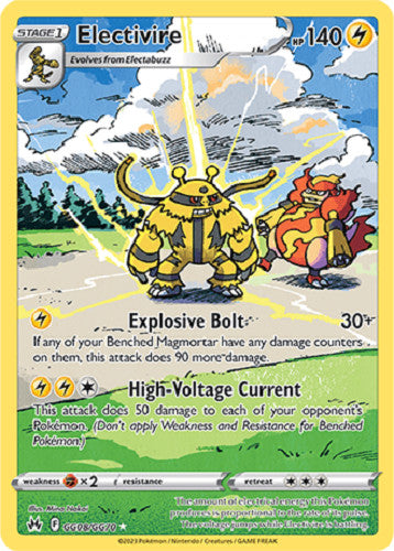 Electivire GG08/GG70 SWSH: Crown Zenith: Galarian Gallery Holo Near Mint NM