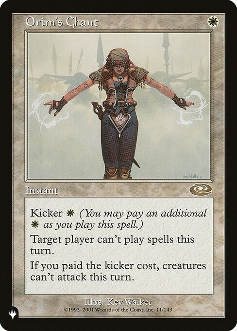 Orim's Chant The List Reprints Regular Near Mint NM