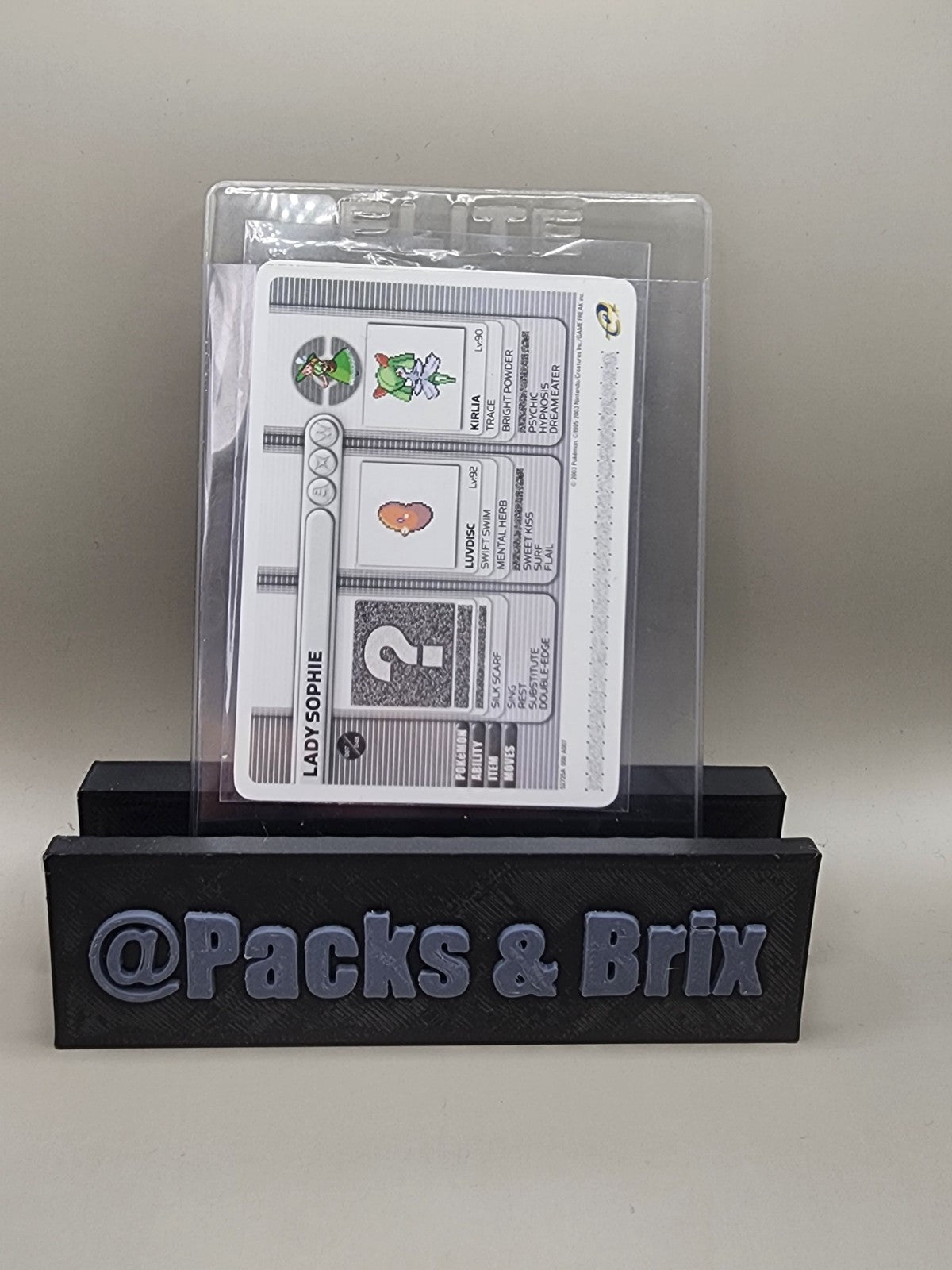 Rare Pokemon E-Reader Battle Card Lady Sophie Ruby & Sapphire Nintendo GBA