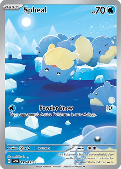 Spheal 199/191 Sv08: Surging Sparks Holo Near Mint (NM)