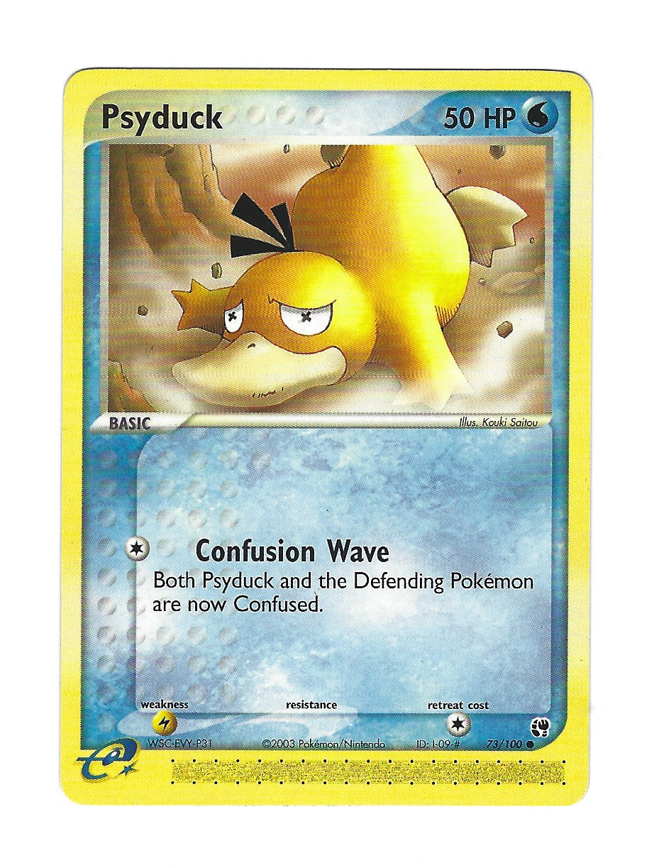 Psyduck 73/100 EX Sandstorm Regular Heavily Played HP