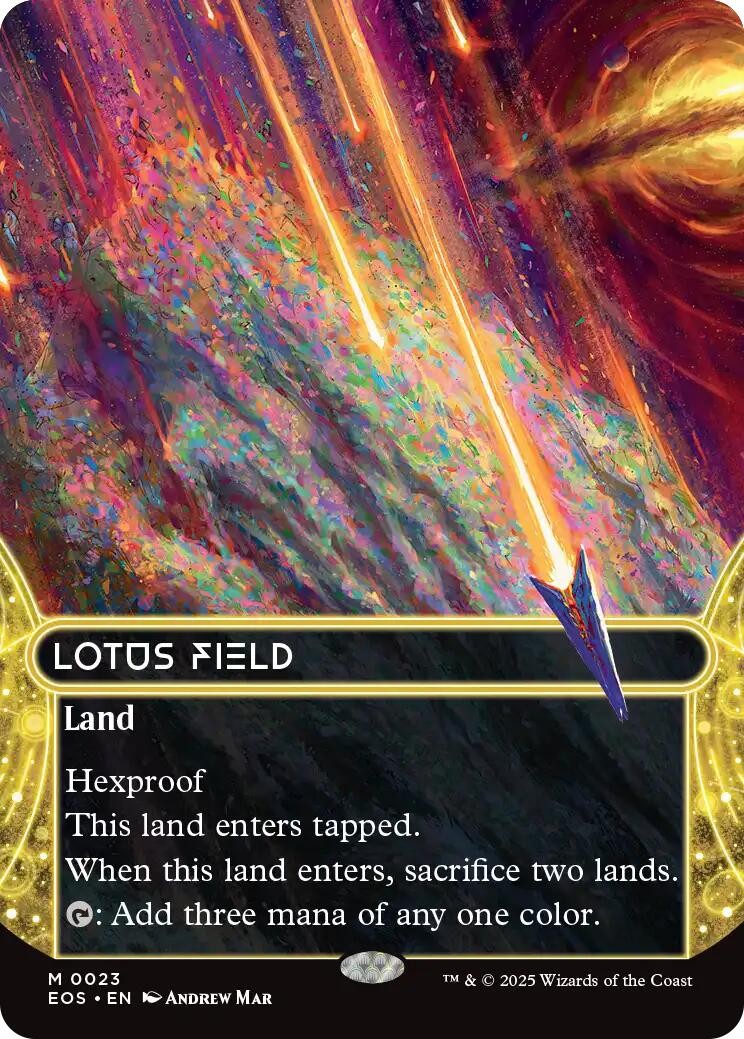 Lotus Field (0023) (Borderless) Edge of Eternities: Stellar Sights Regular