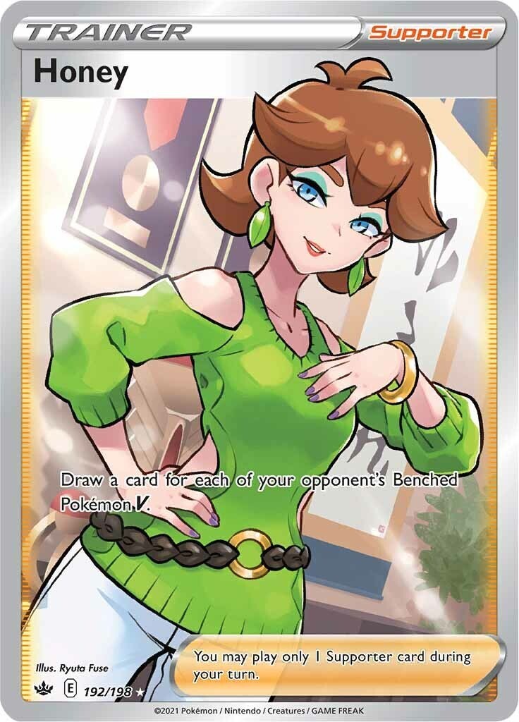 Honey (Full Art) 192/198 Sword & Shield - Chilling Reign Holo NM