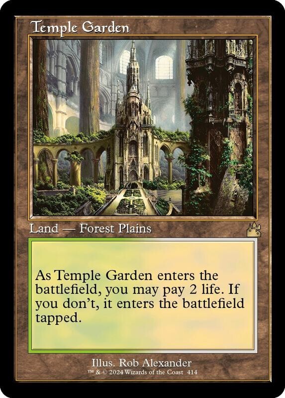 Temple Garden (Retro Frame) Ravnica Remastered Foil