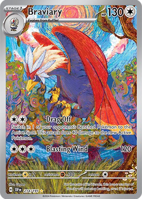Braviary 214/191 Sv08: Surging Sparks Holo Near Mint (NM)