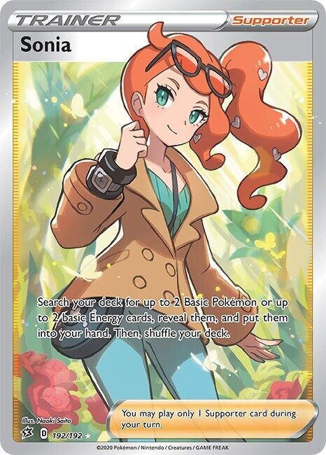 Sonia (Full Art) 192/192 Swsh02: Rebel Clash Holo Near Mint (NM)