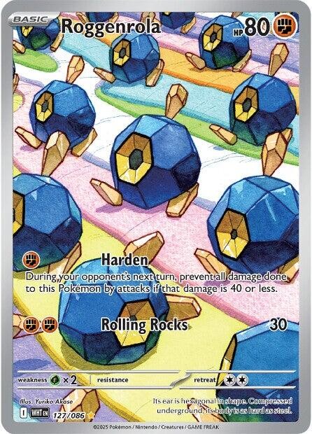 Roggenrola 127/086 Sv: White Flare Holo Near Mint (NM)