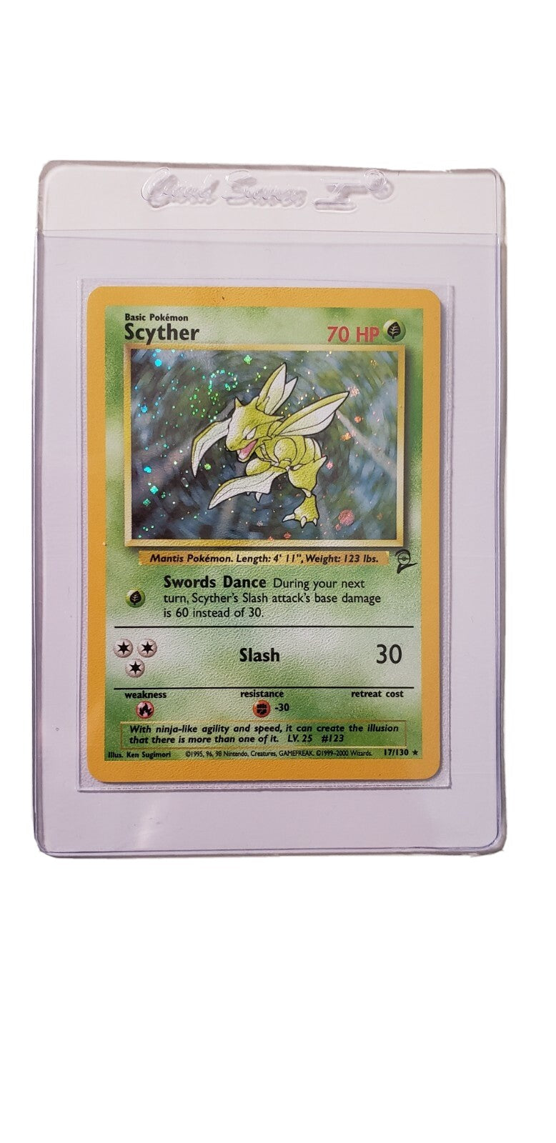 Scyther 017/130 Base Set 2 Holo Near Mint NM