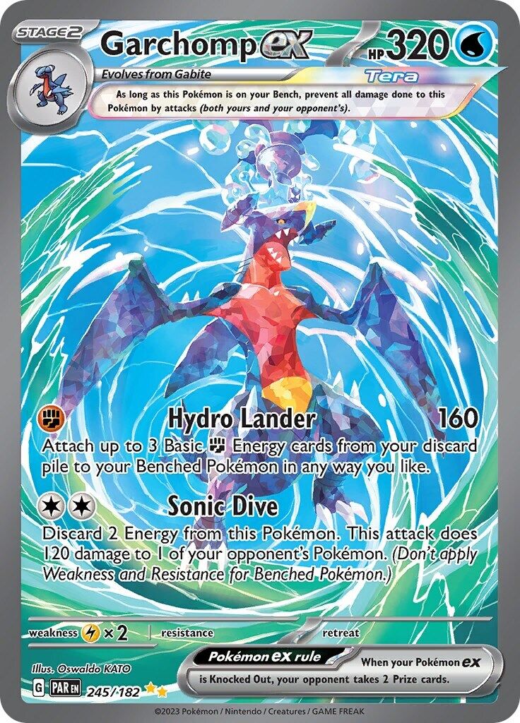 Garchomp ex 245/182 Sv04: Paradox Rift Holo PSA 10