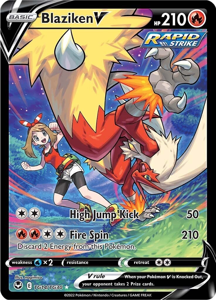 Blaziken V TG14/TG30 Swsh12: Sword & Shield Near Mint (NM)