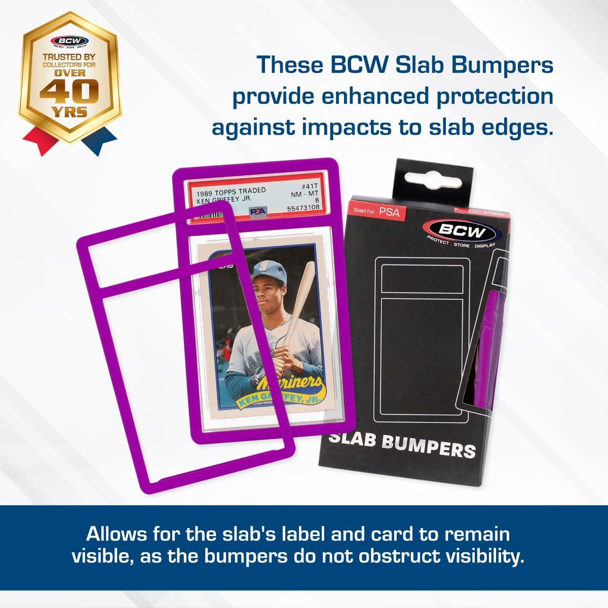 BCW Slab Bumpers – Purple