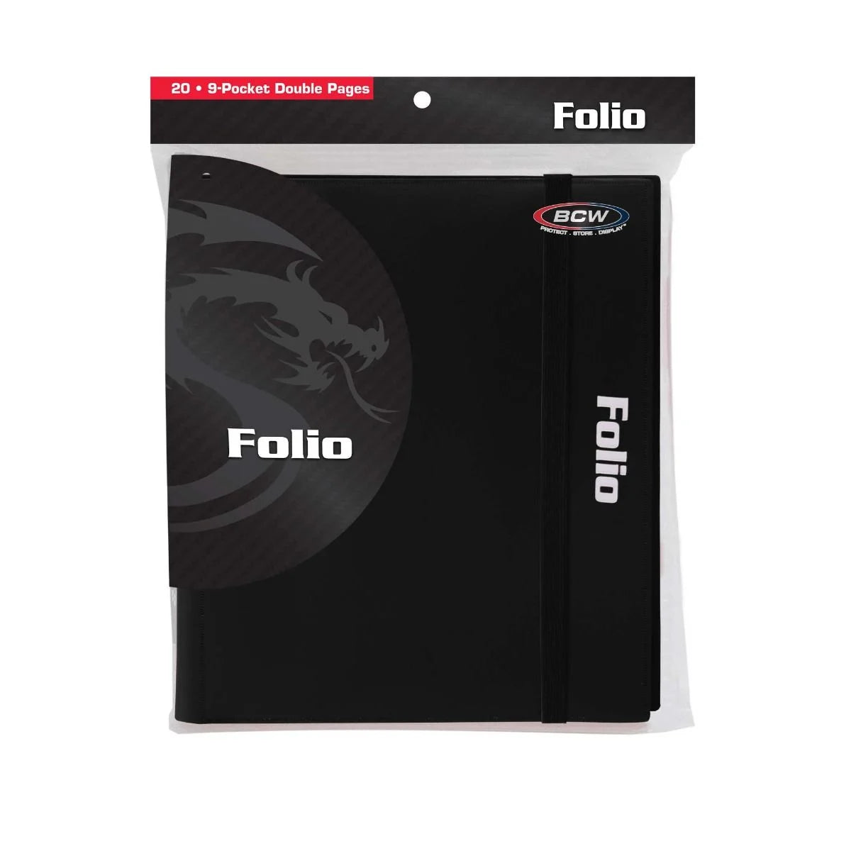 Folio 9 Pocket Double Pages - Black