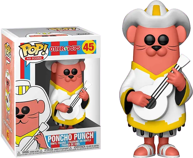 Pop Figure Ad Icons Poncho Punch Otter Pops