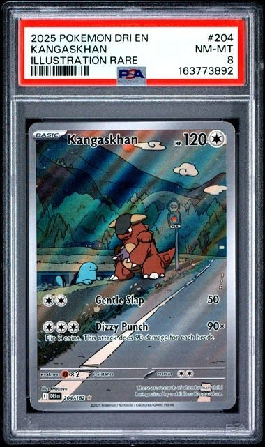 Pokémon TCG Kangaskhan 204/182 Illustration Rare Holo PSA 8