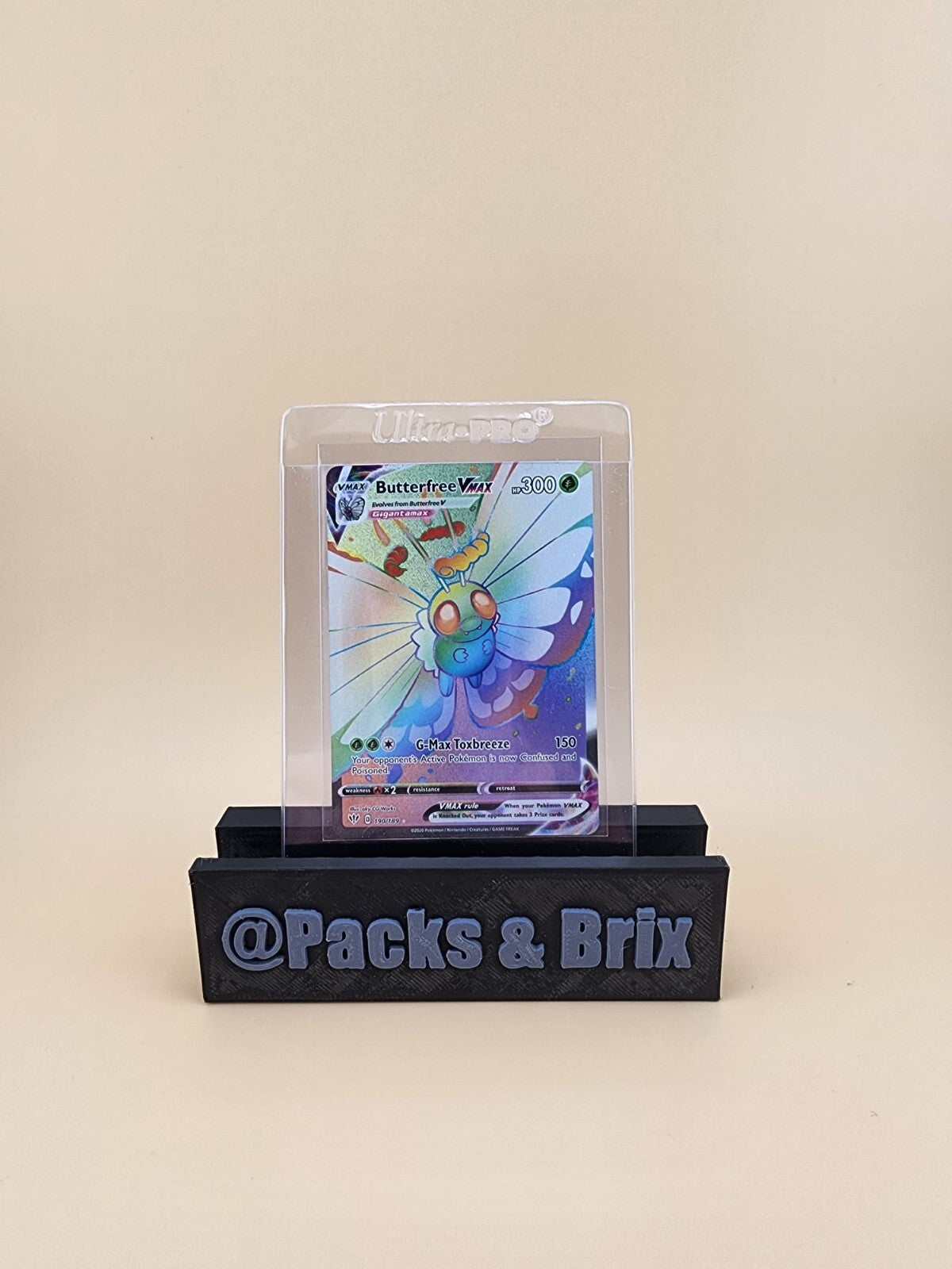 Butterfree VMAX (Secret) 190/189 Swsh03 Darkness Ablaze Holo Lightly Played (LP)