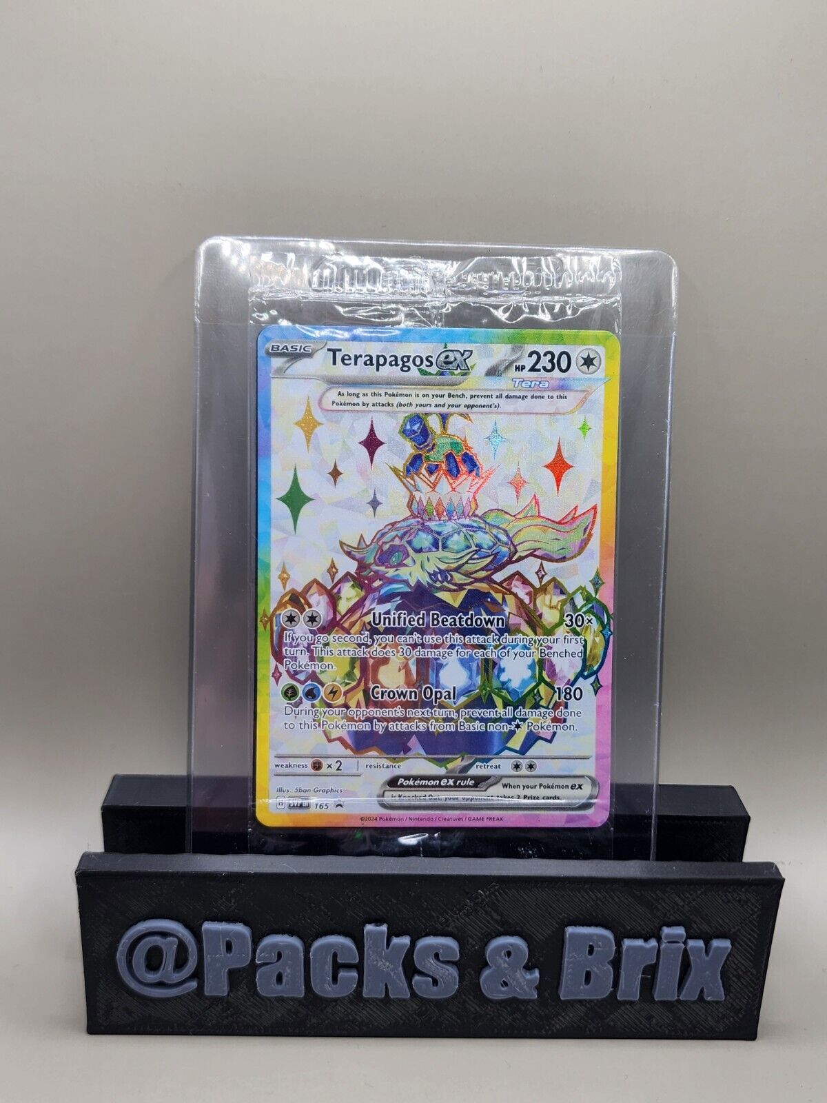 Terapagos ex 165 Sv: Scarlet & Violet Promo Cards Holo Sealed