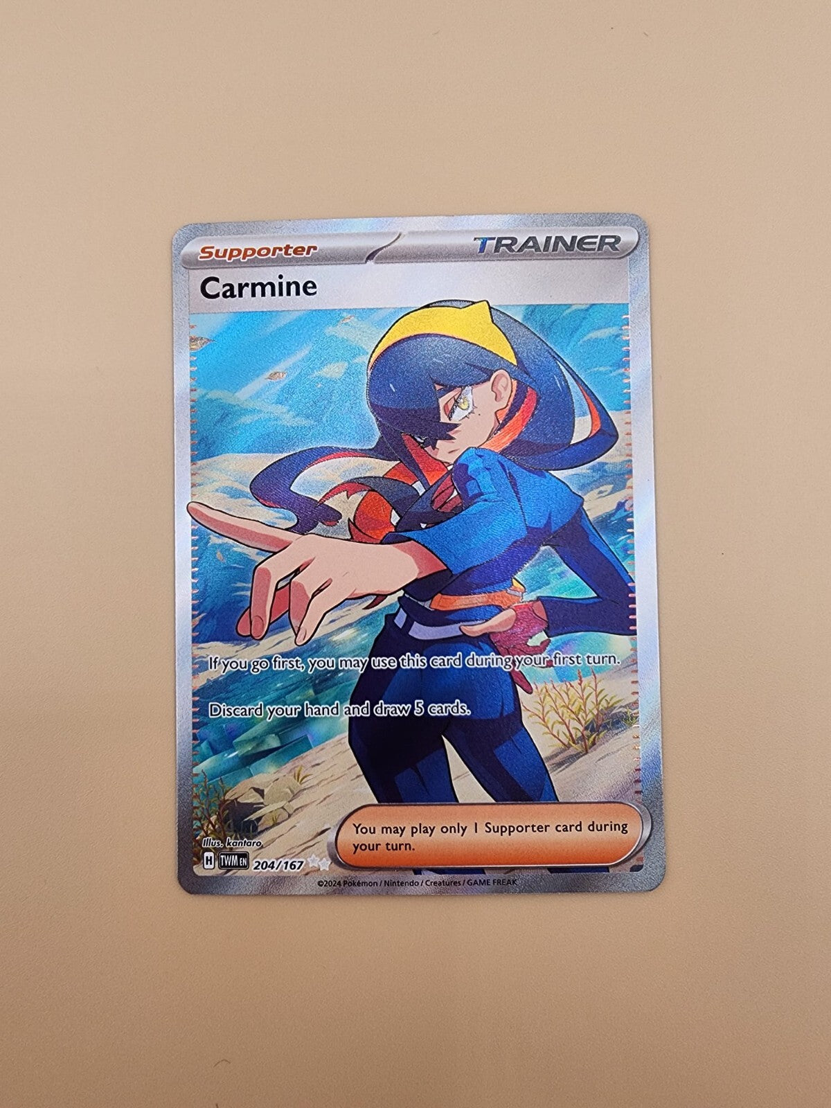 Carmine 204/167 Sv06: Twilight Masquerade Holo Near Mint (NM)