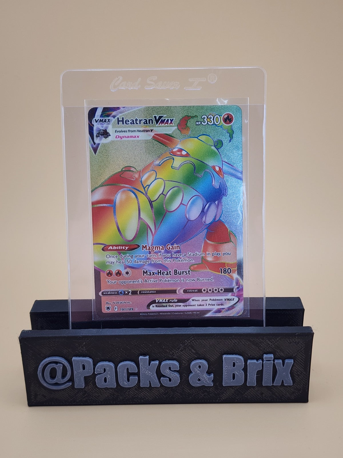Heatran VMAX (Secret) 191/189 Astral Radiance Holo NM