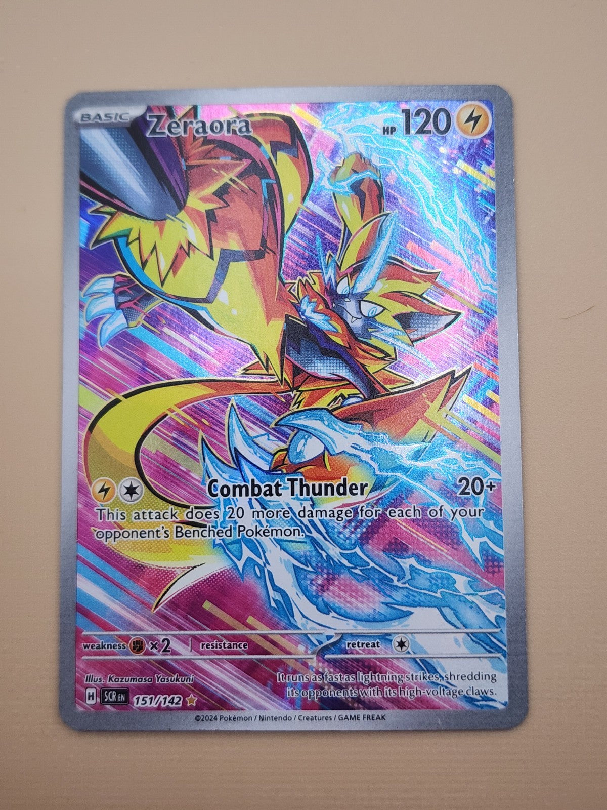 Zeraora 151/142 Sv07: Stellar Crown Holo NM