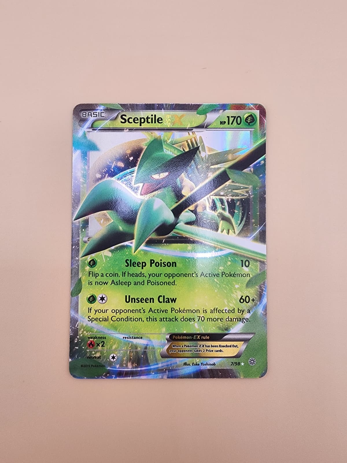 Sceptile EX 7/98 XY - Ancient Origins Holo Near Mint (NM)