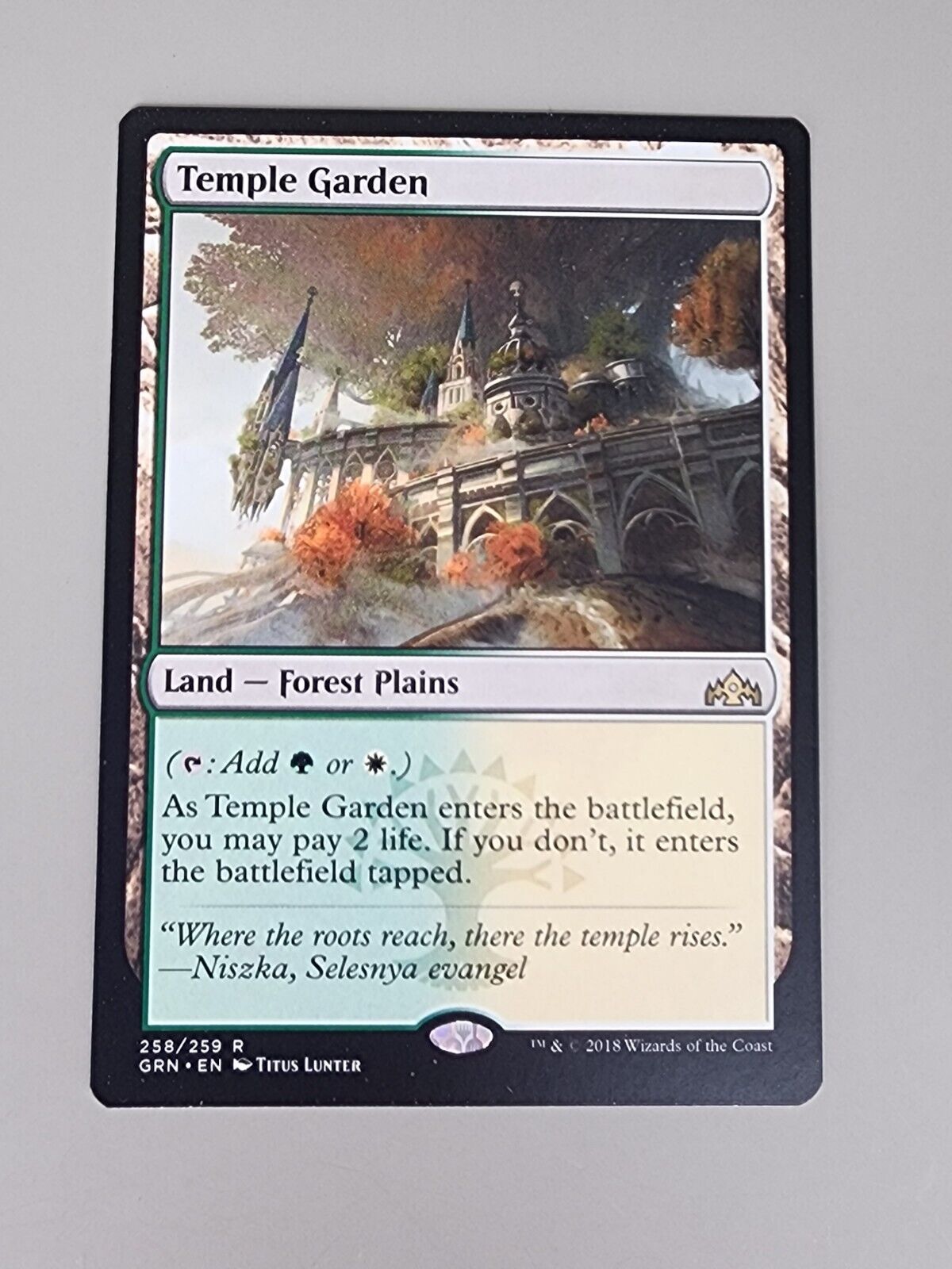 MTG Temple Garden Guilds of Ravnica 258/259 Regular Rare