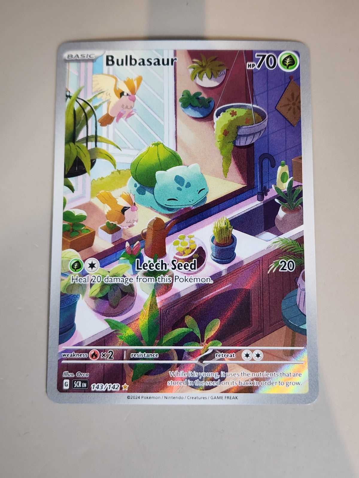 Bulbasaur 143/142 Sv07: Stellar Crown Holo