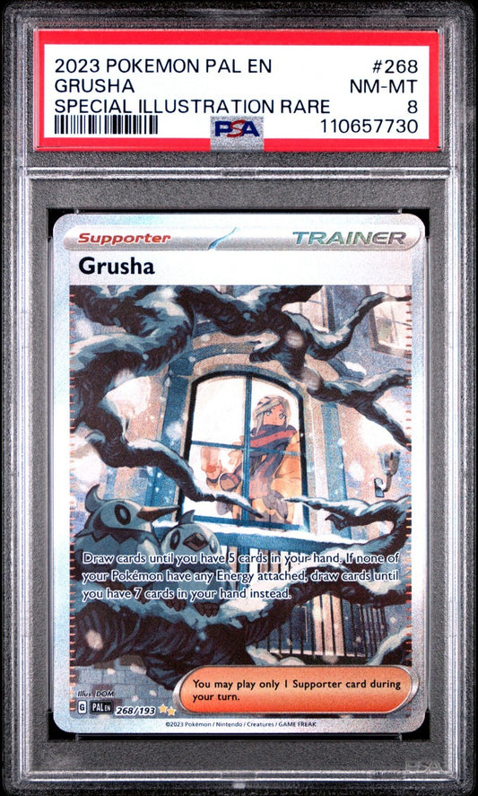 Grusha 268/193 Sv02: Paldea Evolved Holo PSA 8