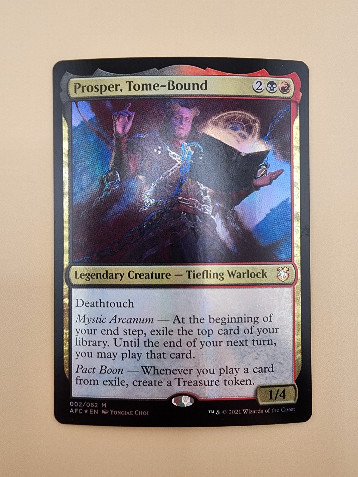 Prosper, Tome-Bound -Foil Light Play MTG Commander 2021 Forgotten Realms