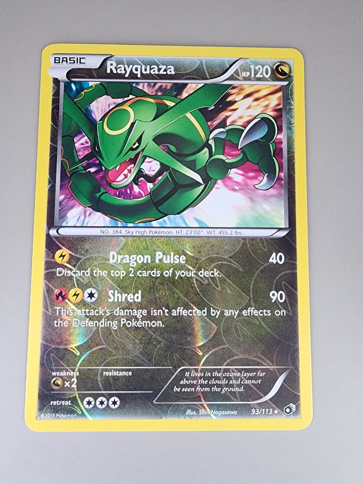 Pokémon TCG Rayquaza Legendary Treasures 93/113 Reverse Holo Holo Rare LP+