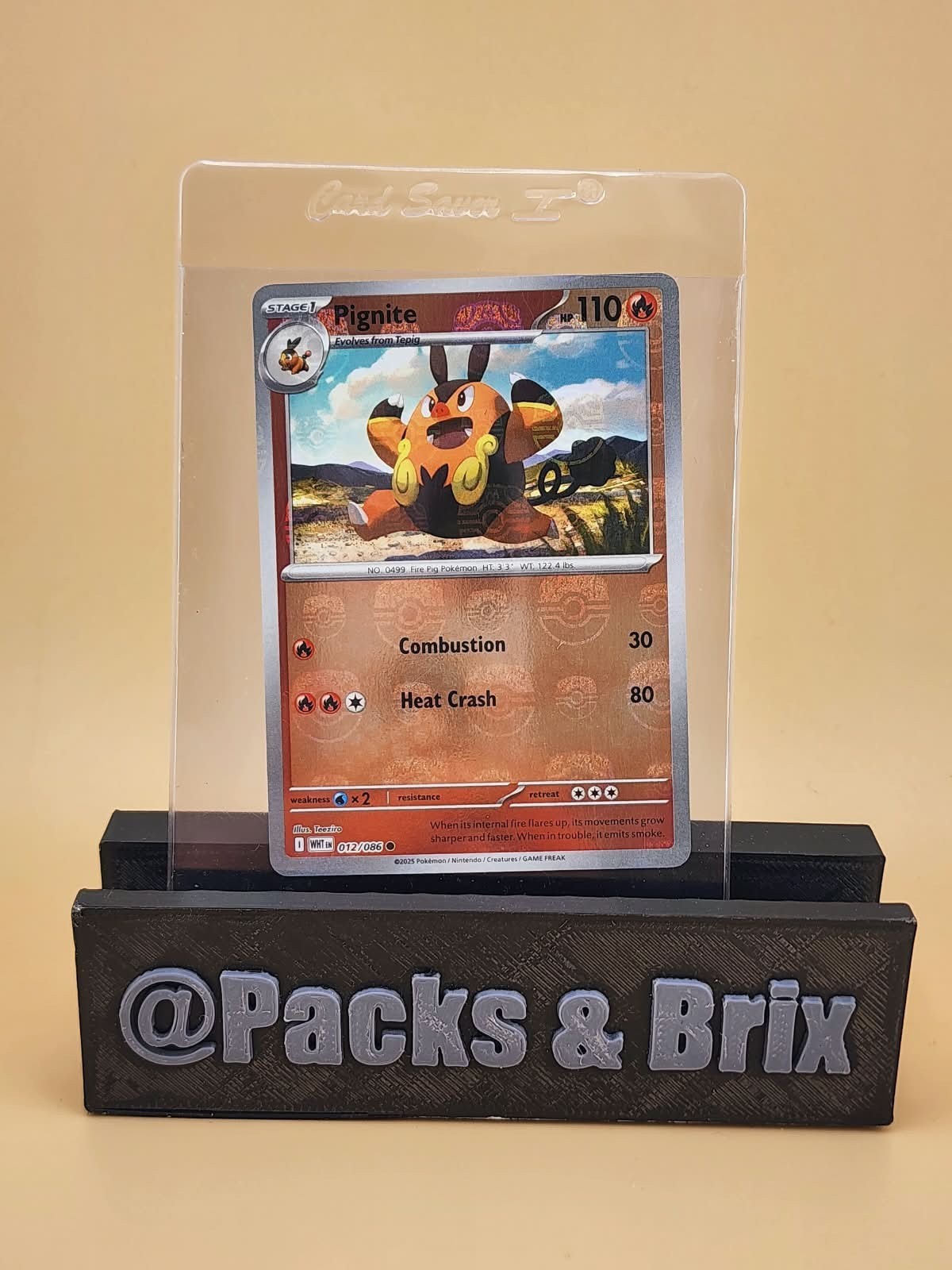 Pignite 012/086 Sv: White Flare Master Ball Holo Near Mint NM