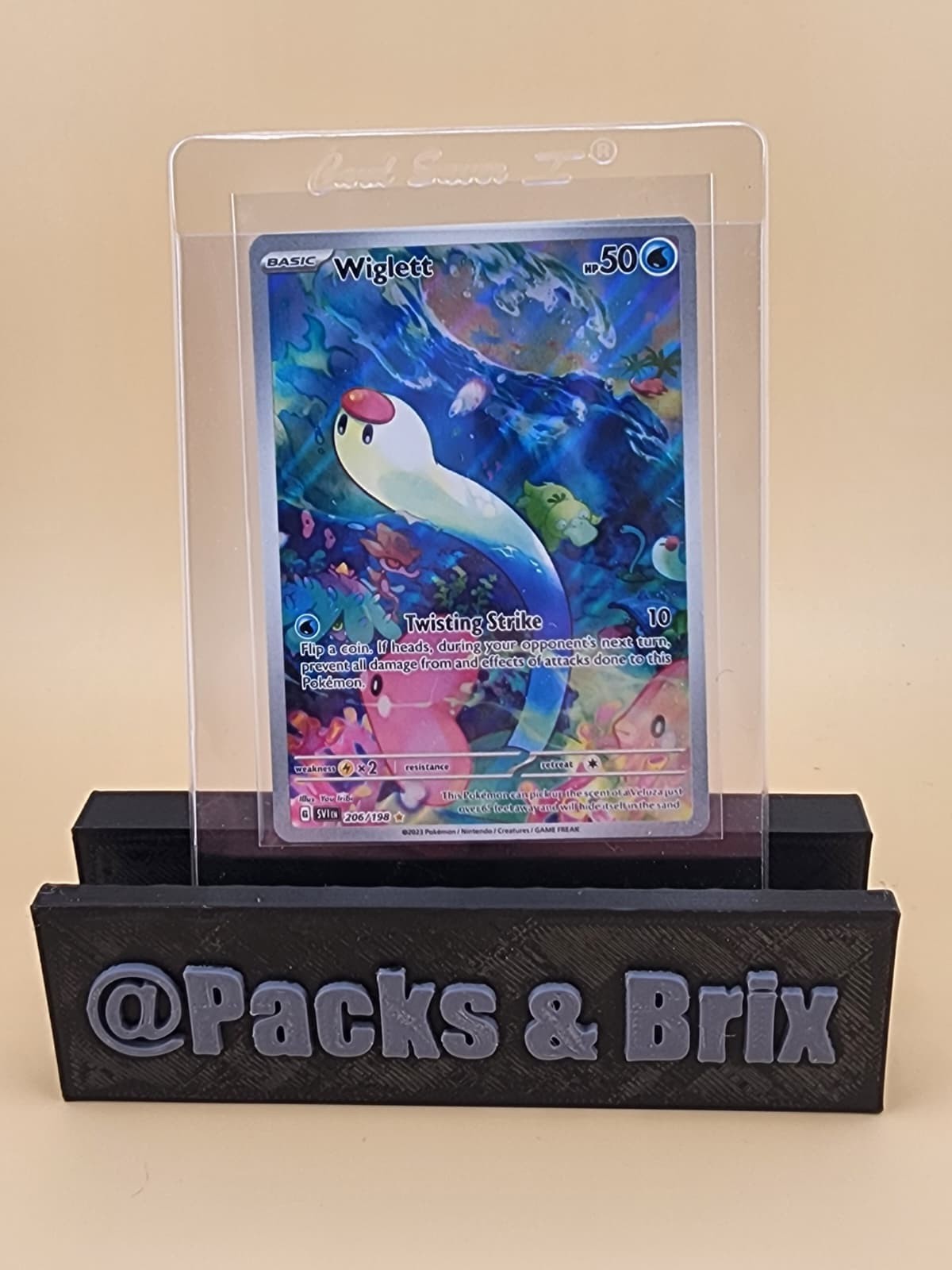 Wiglett 206/198 SV01: Scarlet & Violet Base Set Holo Near Mint  (NM)