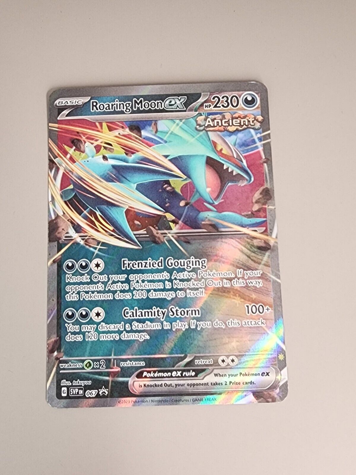 Roaring Moon ex 067 Sv: Scarlet & Violet Promo Cards Holo