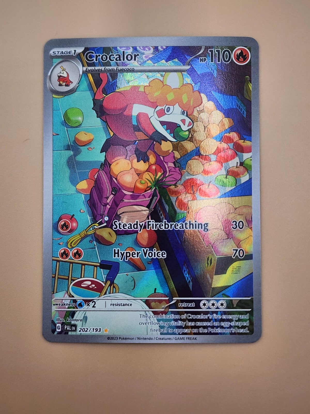 Crocalor 202/193 Sv02: Paldea Evolved Holo NM