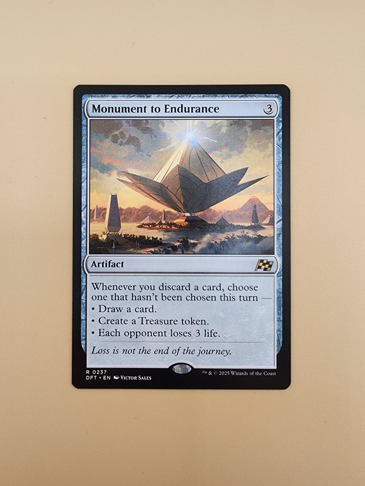 Wizards of the Coast MTG Monument to Endurance Aetherdrift Rare Regular 0237 NM