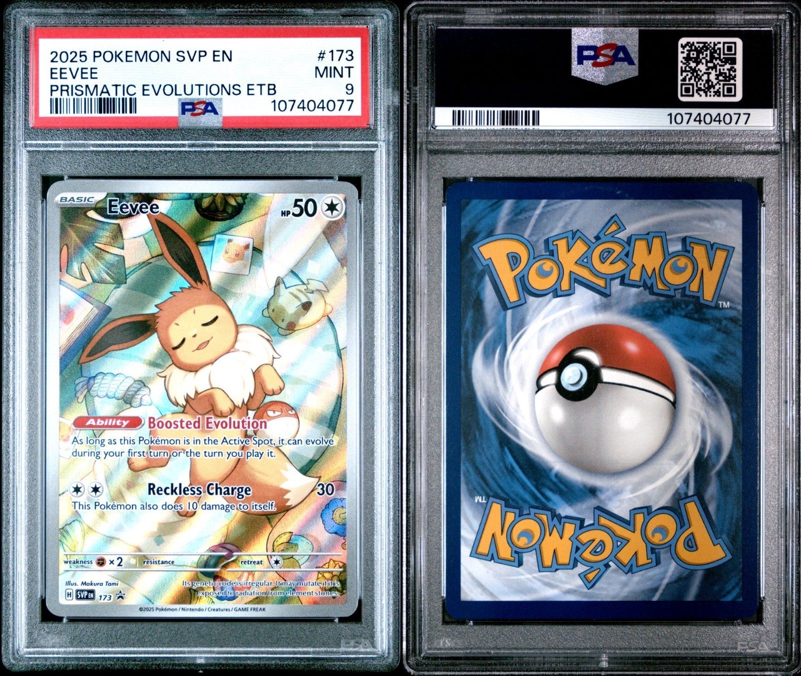 Eevee 173 PSA 9 MINT Sv: Scarlet & Violet Promo Cards Holo
