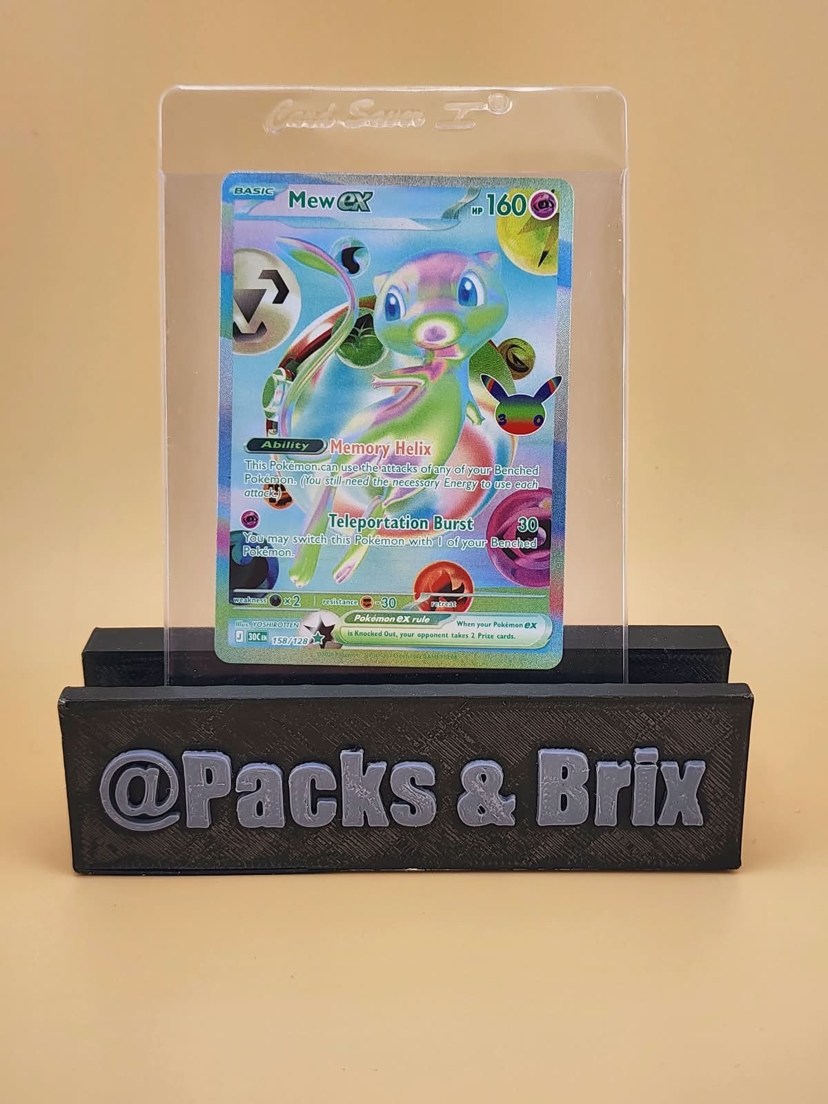 Mew ex 158/128 Me: 30th Celebration Holo Near Mint NM