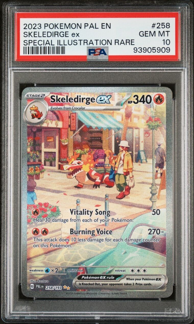 PSA 10 Skeledirge ex 258/193 Special Illustration Rare Paldea Evolved Pokemon