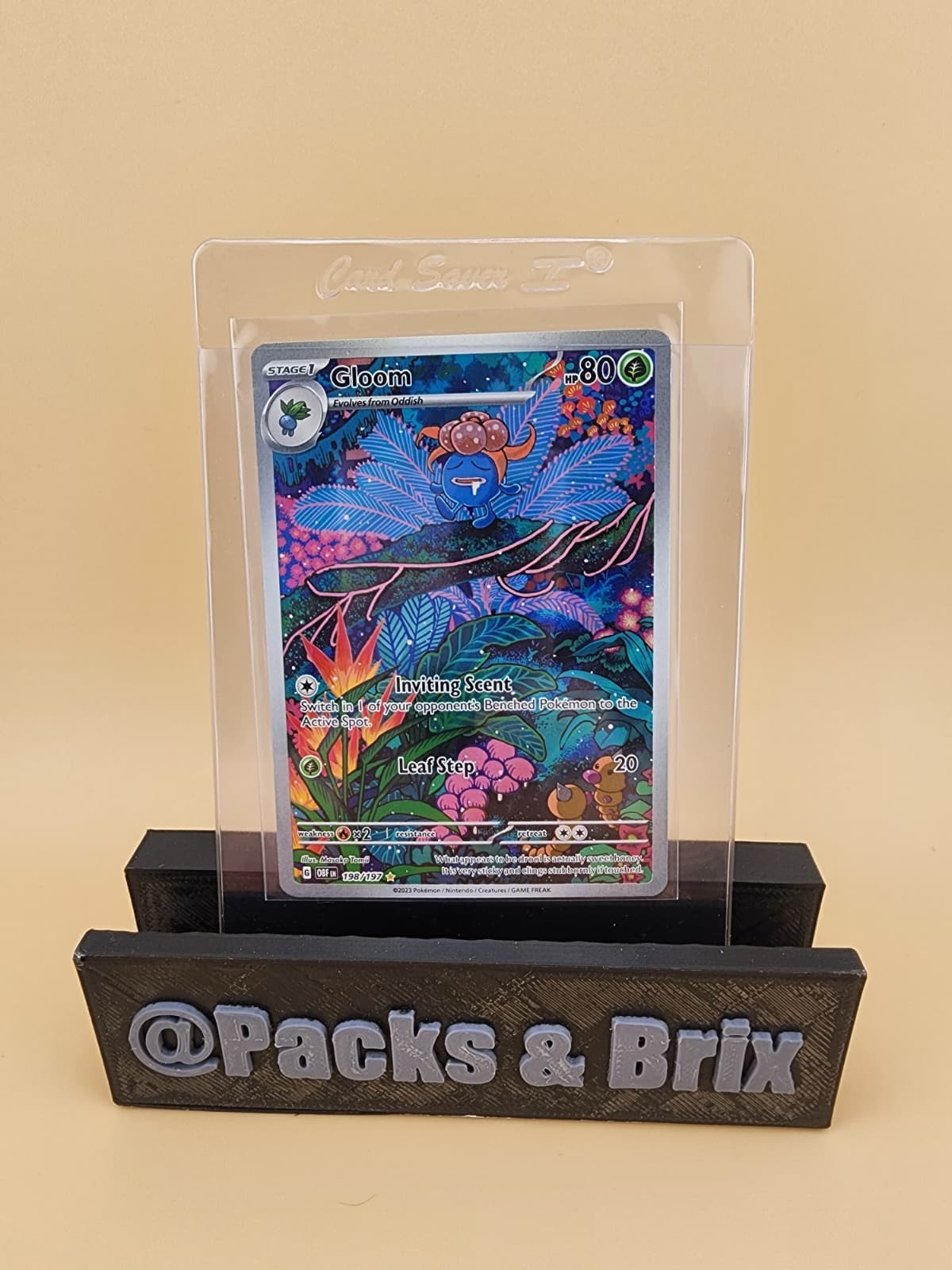 Gloom 198/197 SV03: Obsidian Flames Holo Near Mint (NM)