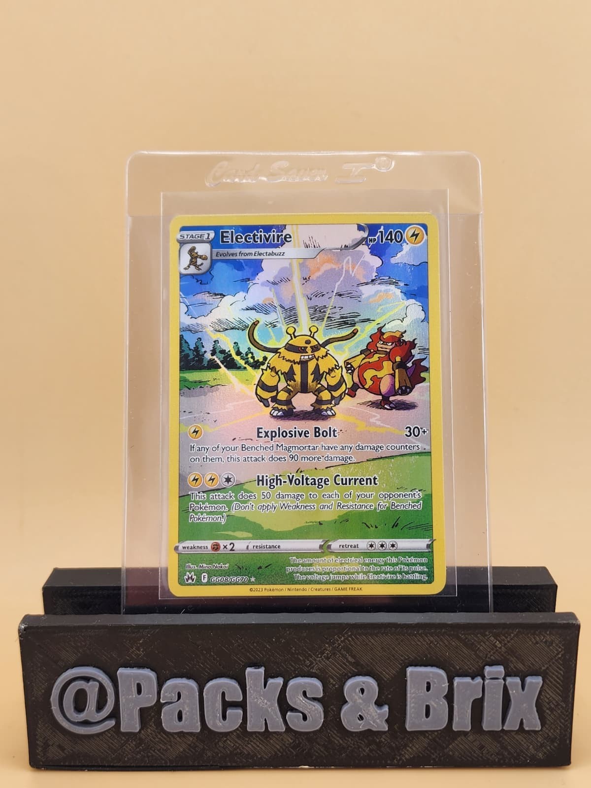 Electivire GG08/GG70 SWSH: Crown Zenith: Galarian Gallery Holo Near Mint NM