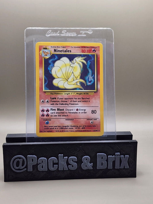 Pokémon TCG Ninetales Base Set 12/102 Holo Unlimited Holo Rare