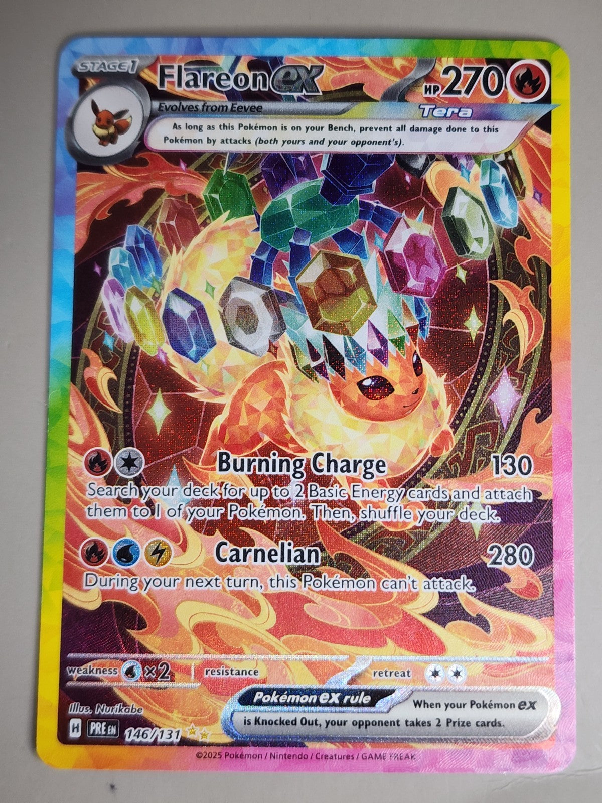 Flareon ex 146/131 Prismatic Evolutions Holo