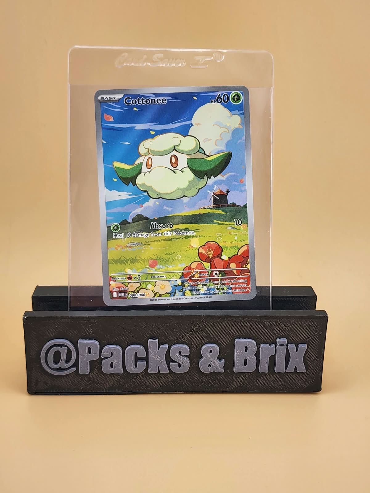 Cottonee 090/086 Sv: White Flare Holo Near Mint NM