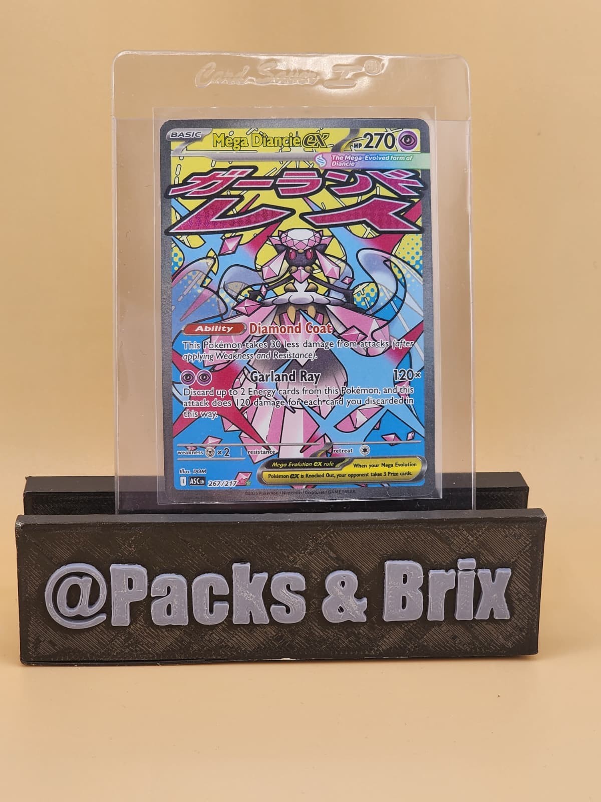 Mega Diancie ex 267/217 Me: Ascended Heroes Holo Near Mint NM