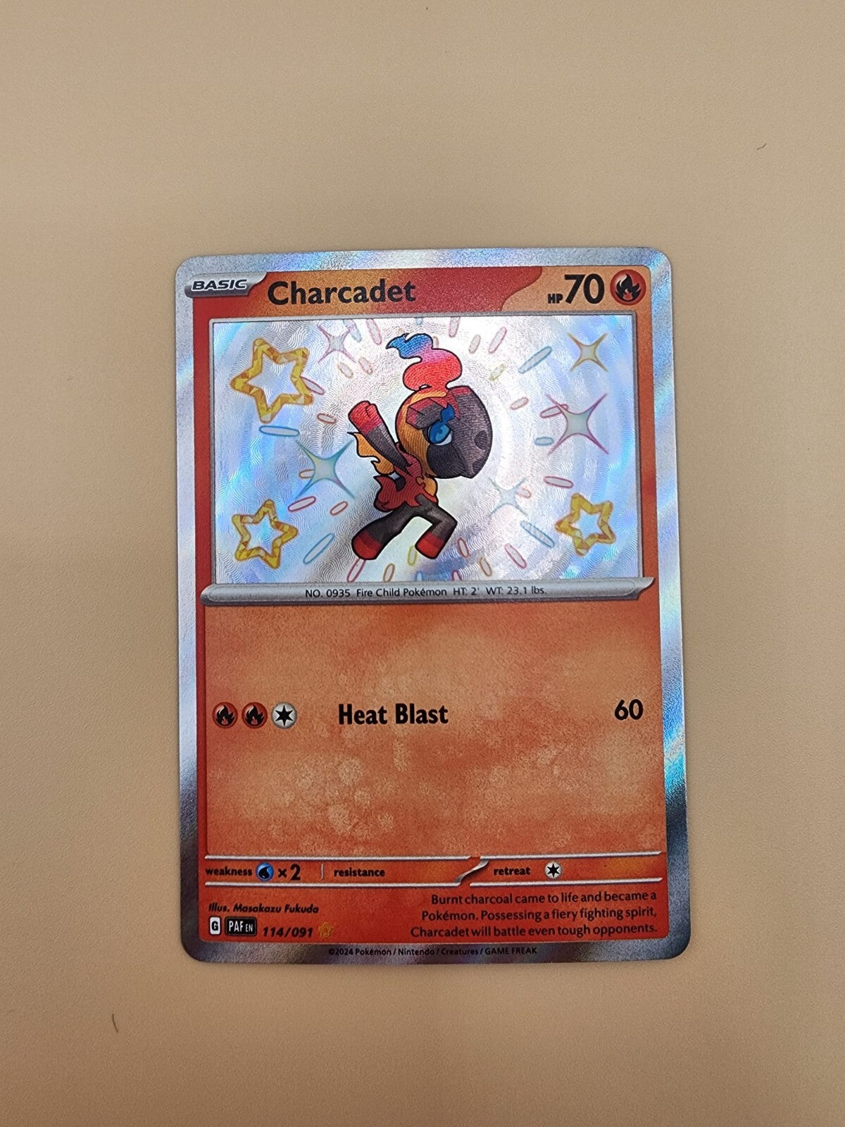 Charcadet 114/091 Sv: Paldean Fates Holo