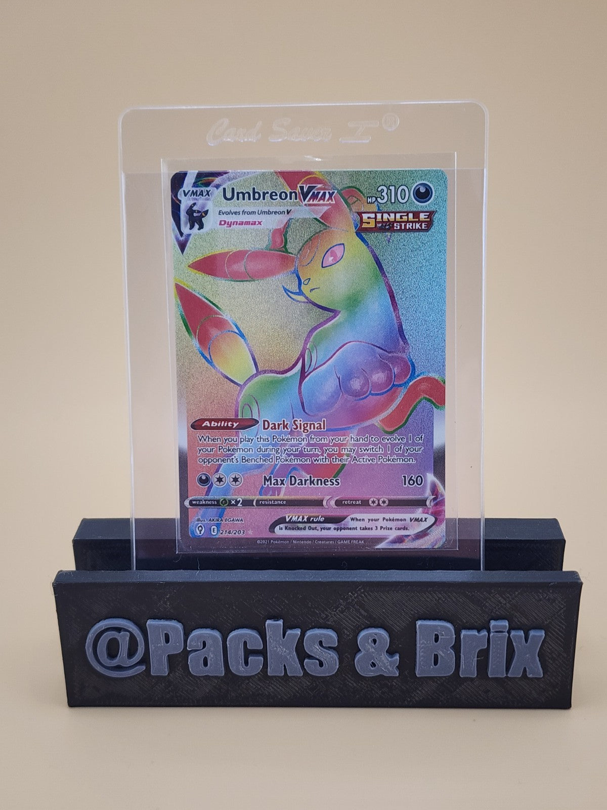 Umbreon VMAX (Secret) 214/203 Swsh07: Evolving Skies Holo NM