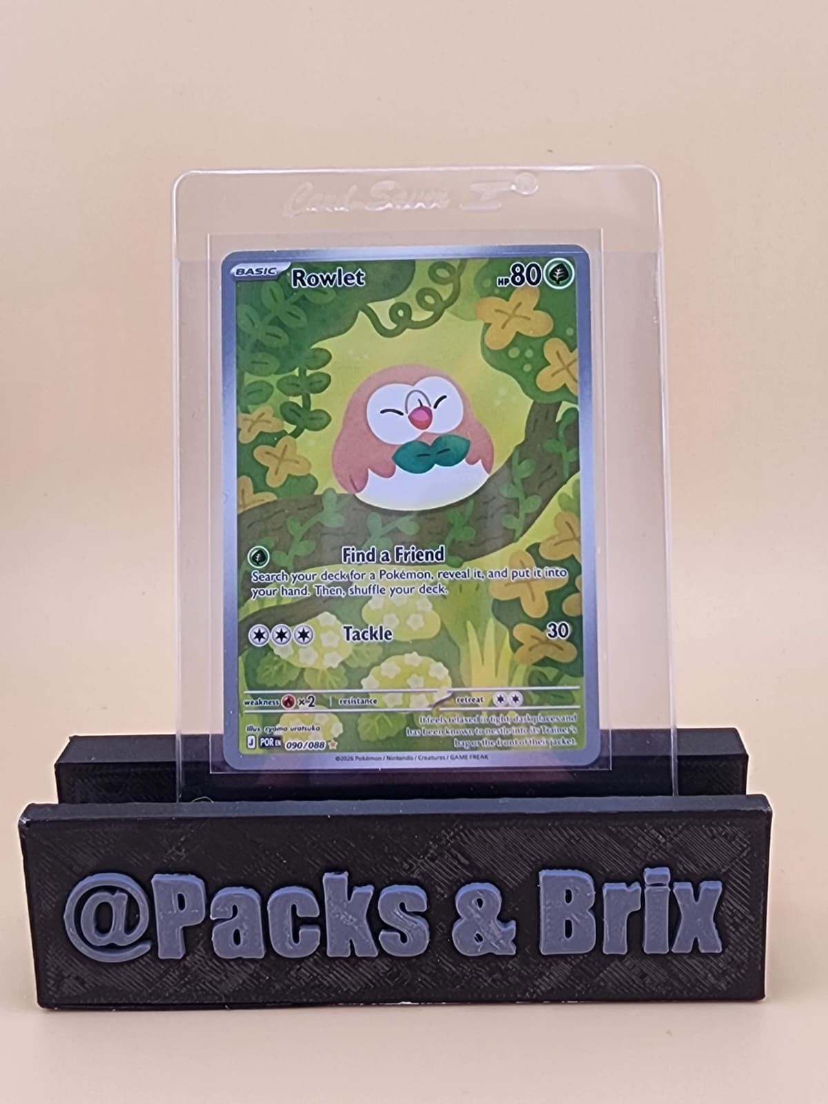 Rowlet 090/088 Me03: Perfect Order Holo Near Mint NM