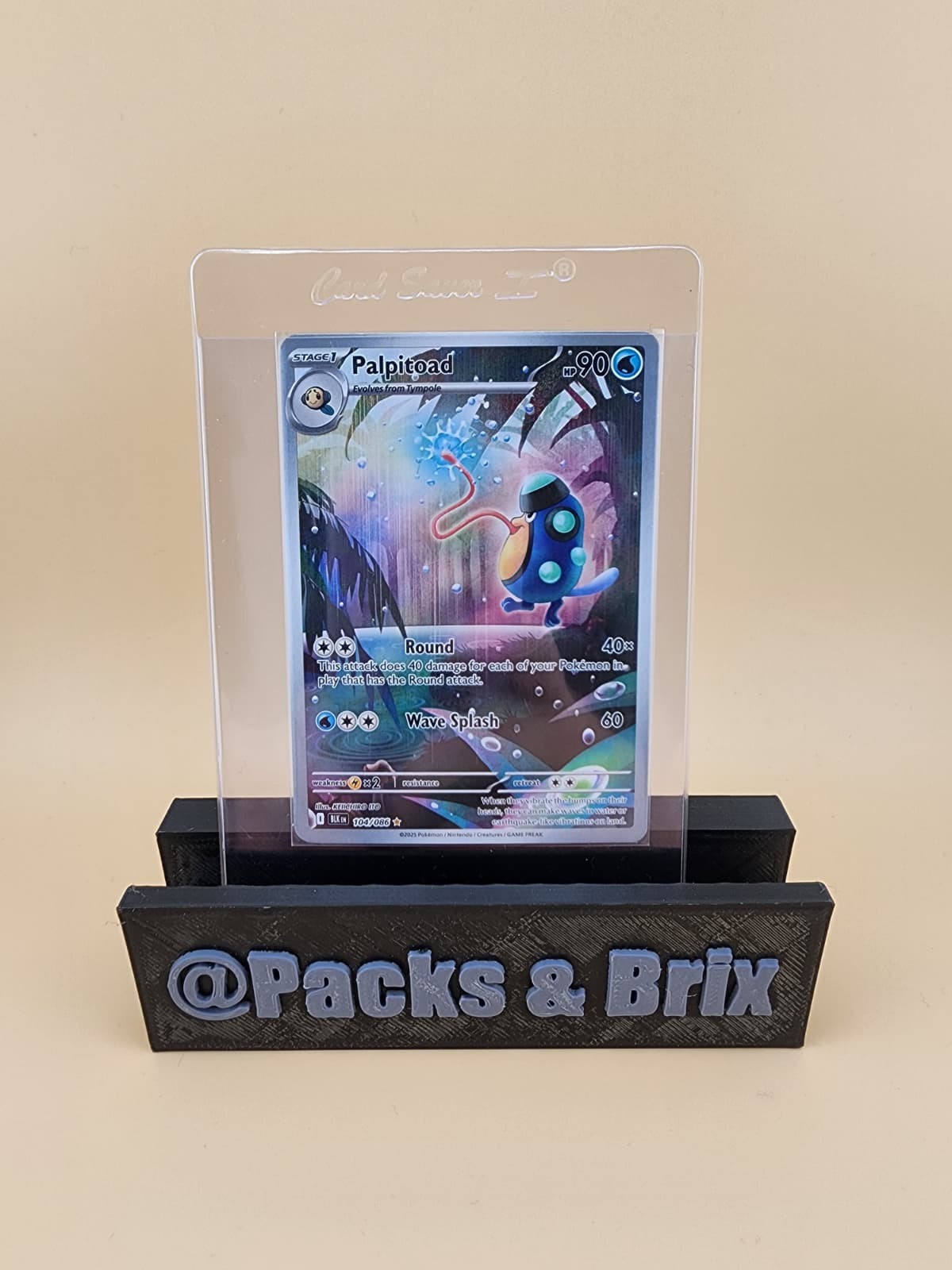 Palpitoad 104/086 Sv: Black Bolt Holo Lightly Played (LP)