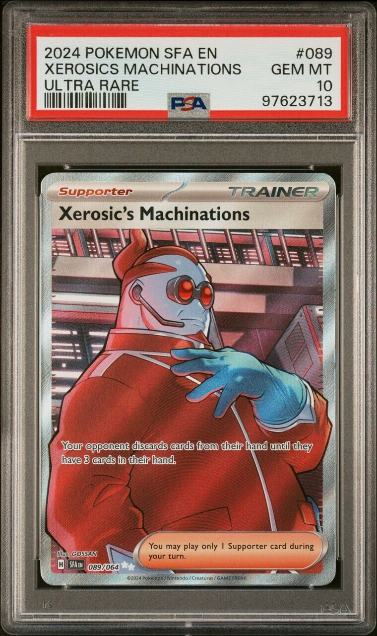 2024 POKEMON SFA EN-SHROUDED FABLE ULTRA RARE #089 XEROSIC'S MACHINATIONS PSA 10